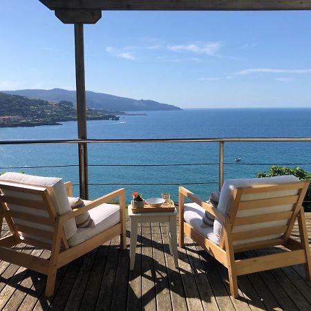 Adosado En La Costa Con Excelentes Vistas Al Estuario De Urdaibai Villa Mundaka Exteriör bild