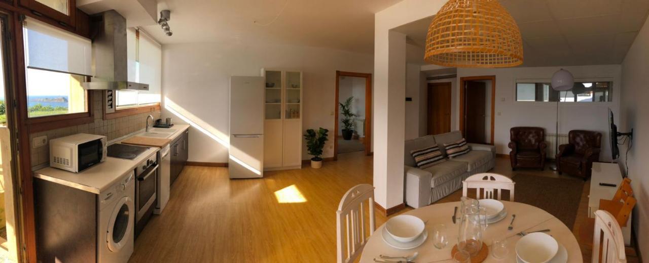 Adosado En La Costa Con Excelentes Vistas Al Estuario De Urdaibai Villa Mundaka Exteriör bild