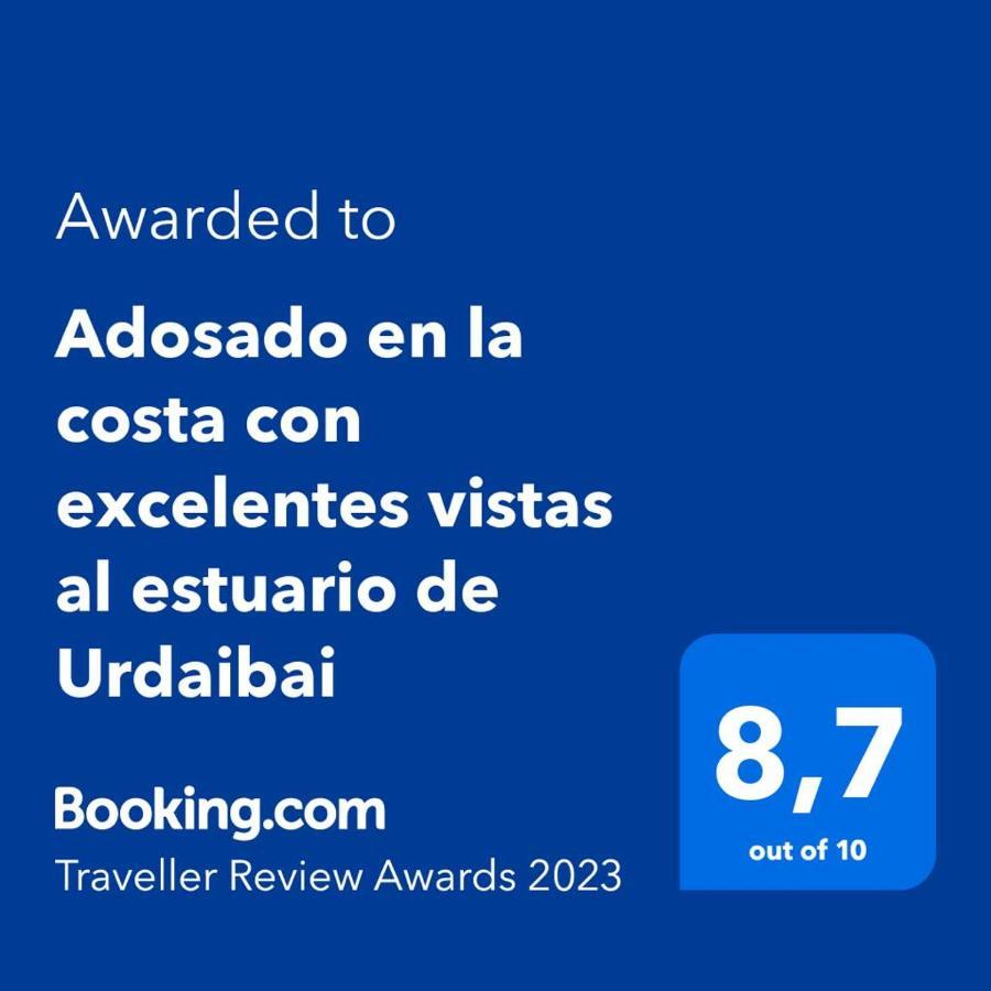 Adosado En La Costa Con Excelentes Vistas Al Estuario De Urdaibai Villa Mundaka Exteriör bild